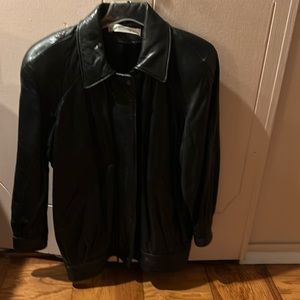 Andrew Marc Black Leather Jacket